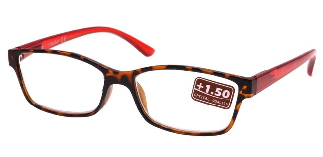 DR00206 Barna/Piros olvasószemüveg